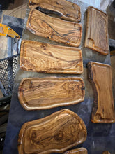 Load image into Gallery viewer, Handmade Tubby&#39;s BBQ Olive Wood Steak/Cheese Boards
