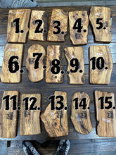 Load image into Gallery viewer, Handmade Tubby's BBQ Olive Wood Steak/Cheese Boards