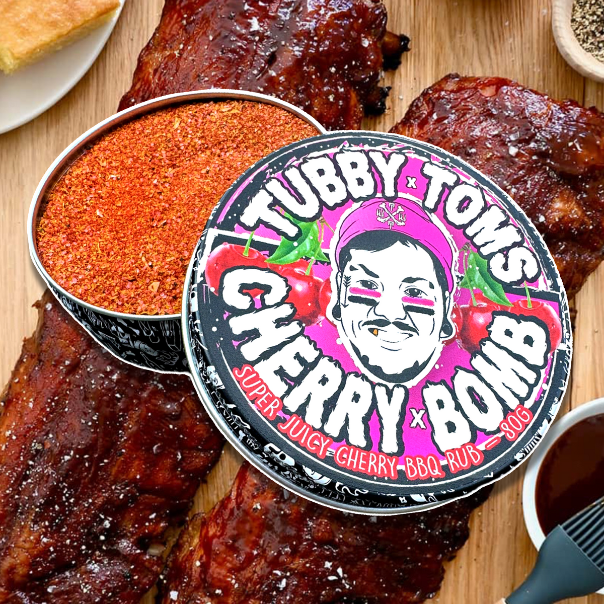 Cherry Bomb New Recipe Cherry BBQ Rub – Tubby Tom's