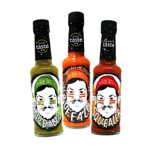 Load image into Gallery viewer, BEST SELLERS - Triple Threat Hot Sauce Gift Set
