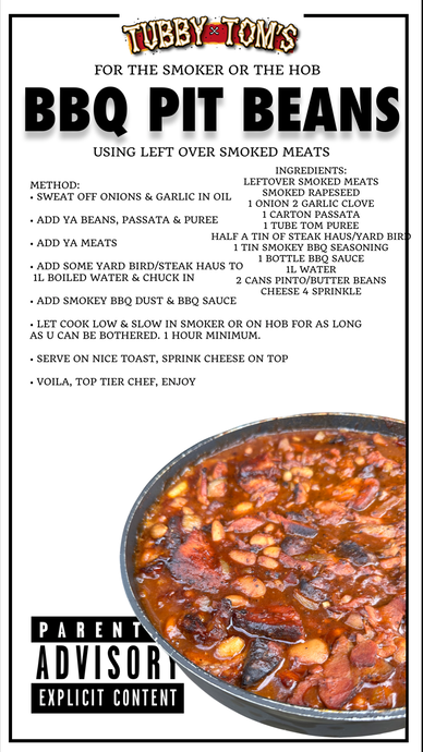 BBQ Pit Beans - With Leftover Smoked Meats
