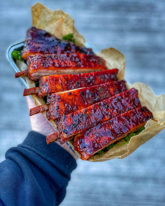 Cherry Bomb Smoked Ribs