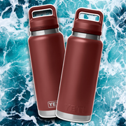 YETI STAG RED RAMBLER BOTTLE 36OZ CHUG 🦌
