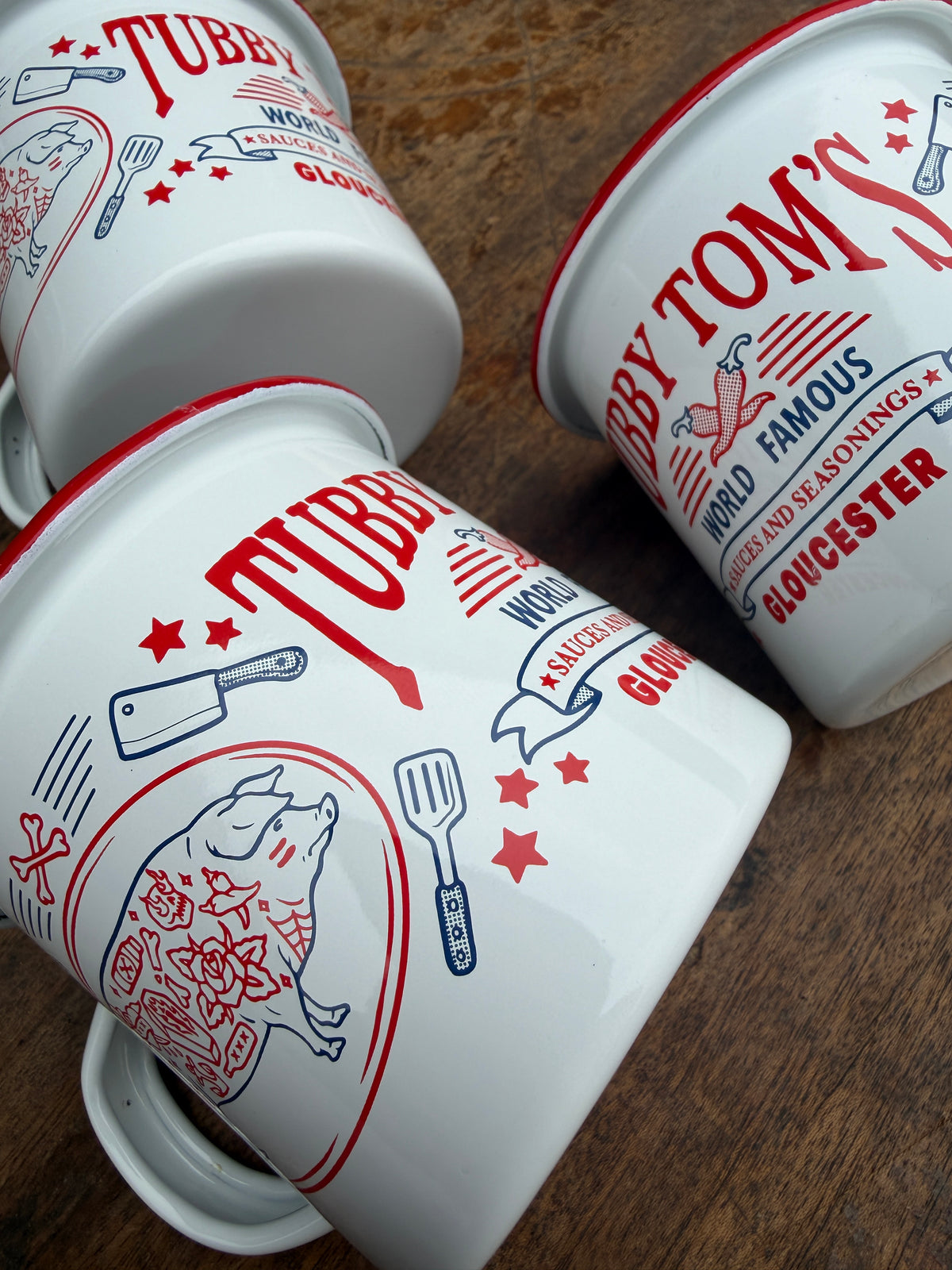 Piggy Wiggy Enamel Utility Mug