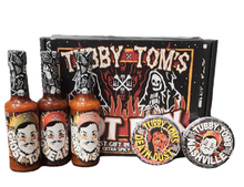 Load image into Gallery viewer, Tubby Tom&#39;s HOT BOX - Ultimate Spicy Hot Sauce GIFT BOX
