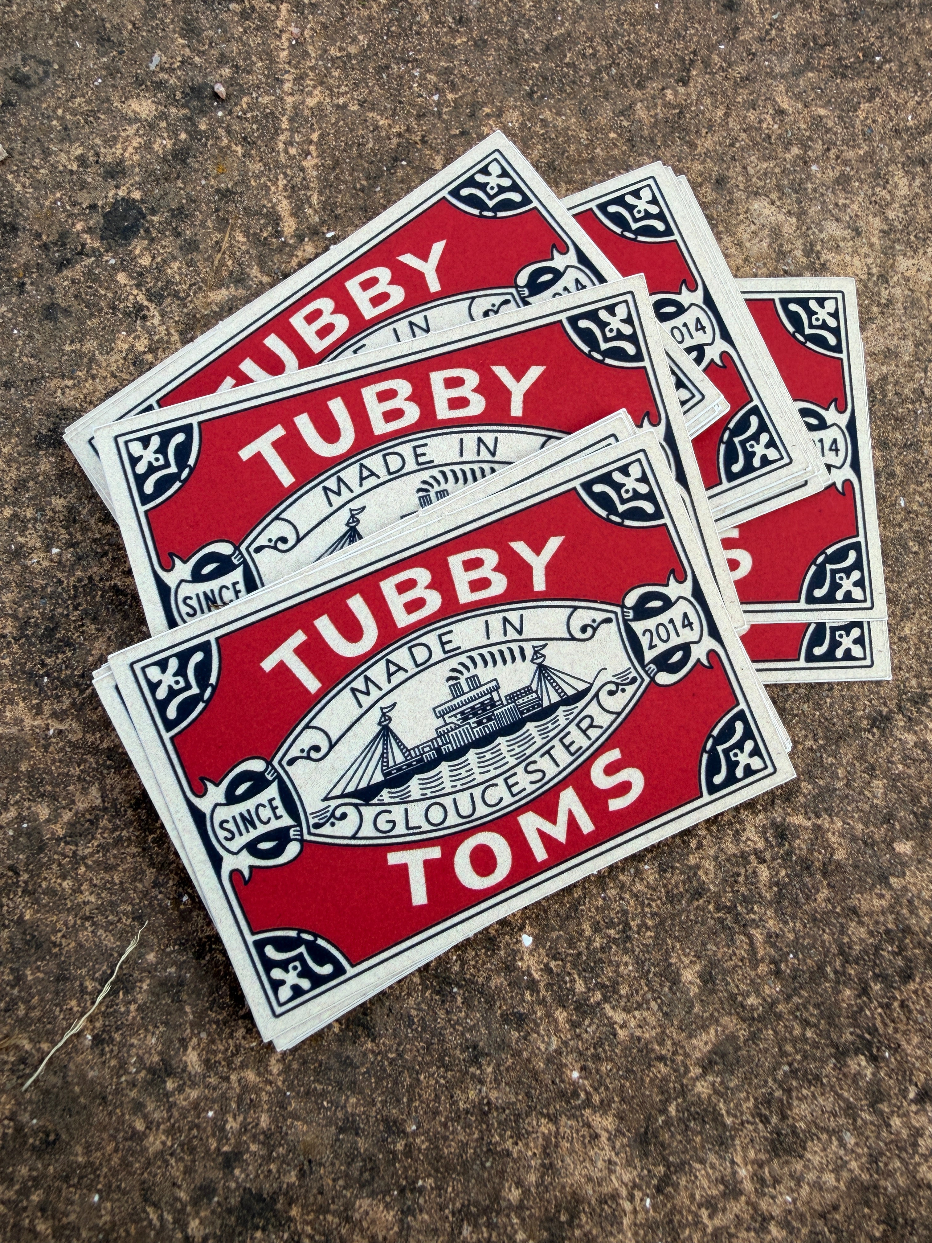 Tubby Tom's - Made in Gloucester Stickers