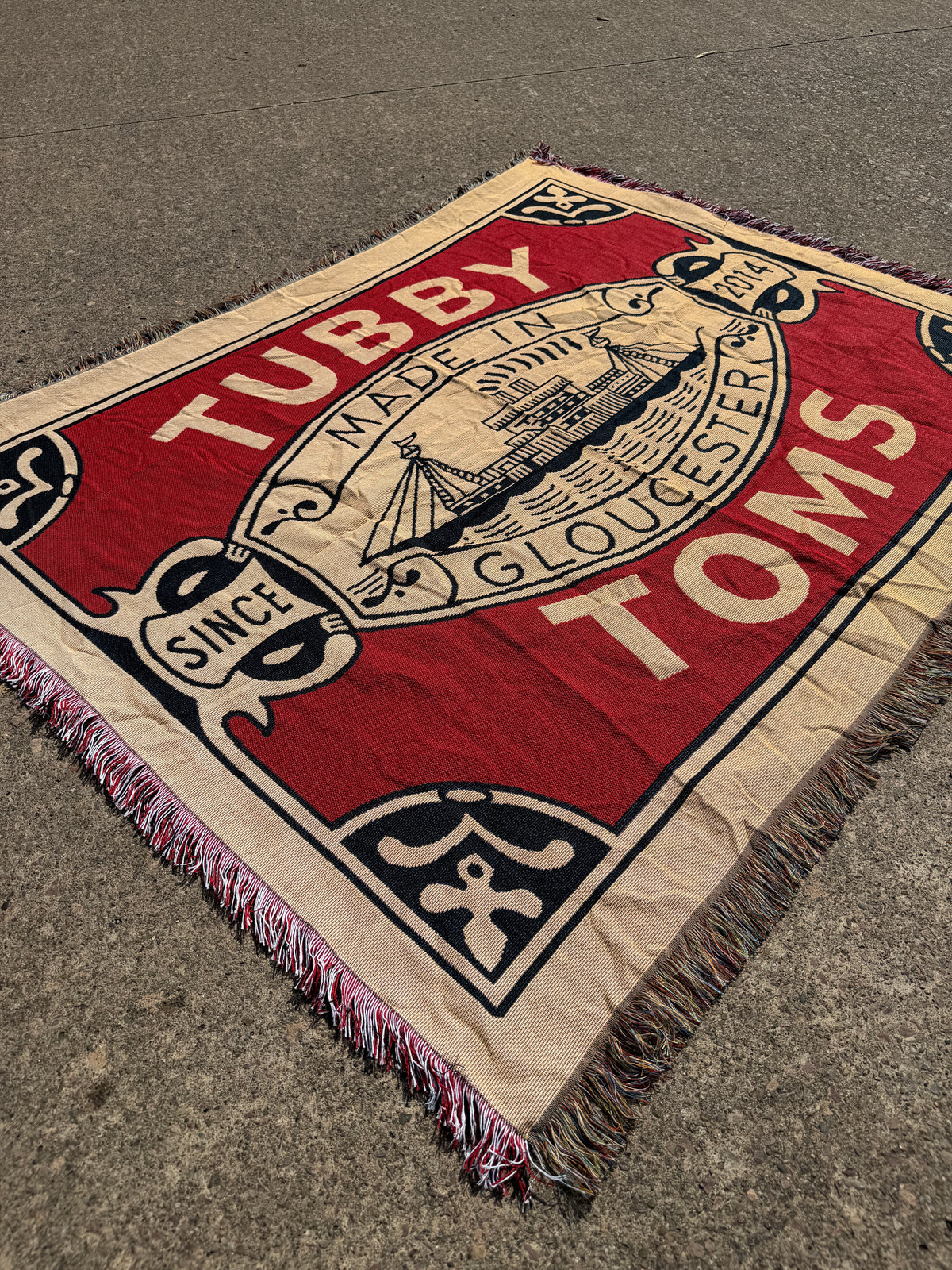 Made In Gloucester Tassle Blanket ⚓
