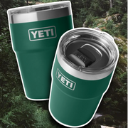 YETI BLACK FOREST GREEN 16OZ STACKABLE CUP 🌲