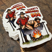 TUBBY'S BBQ - SPIT ROAST STICKERS!
