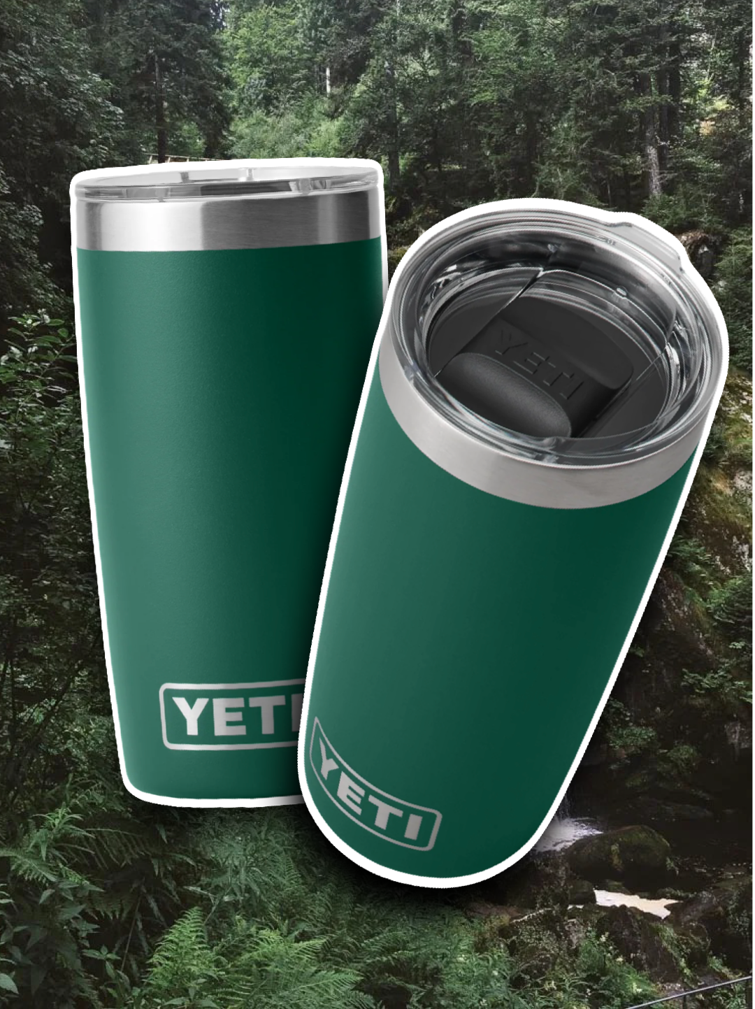 YETI BLACK FOREST GREEN 10OZ TUMBLER 🌲