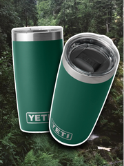 YETI FOREST GREEN 10OZ TUMBLER 🌲