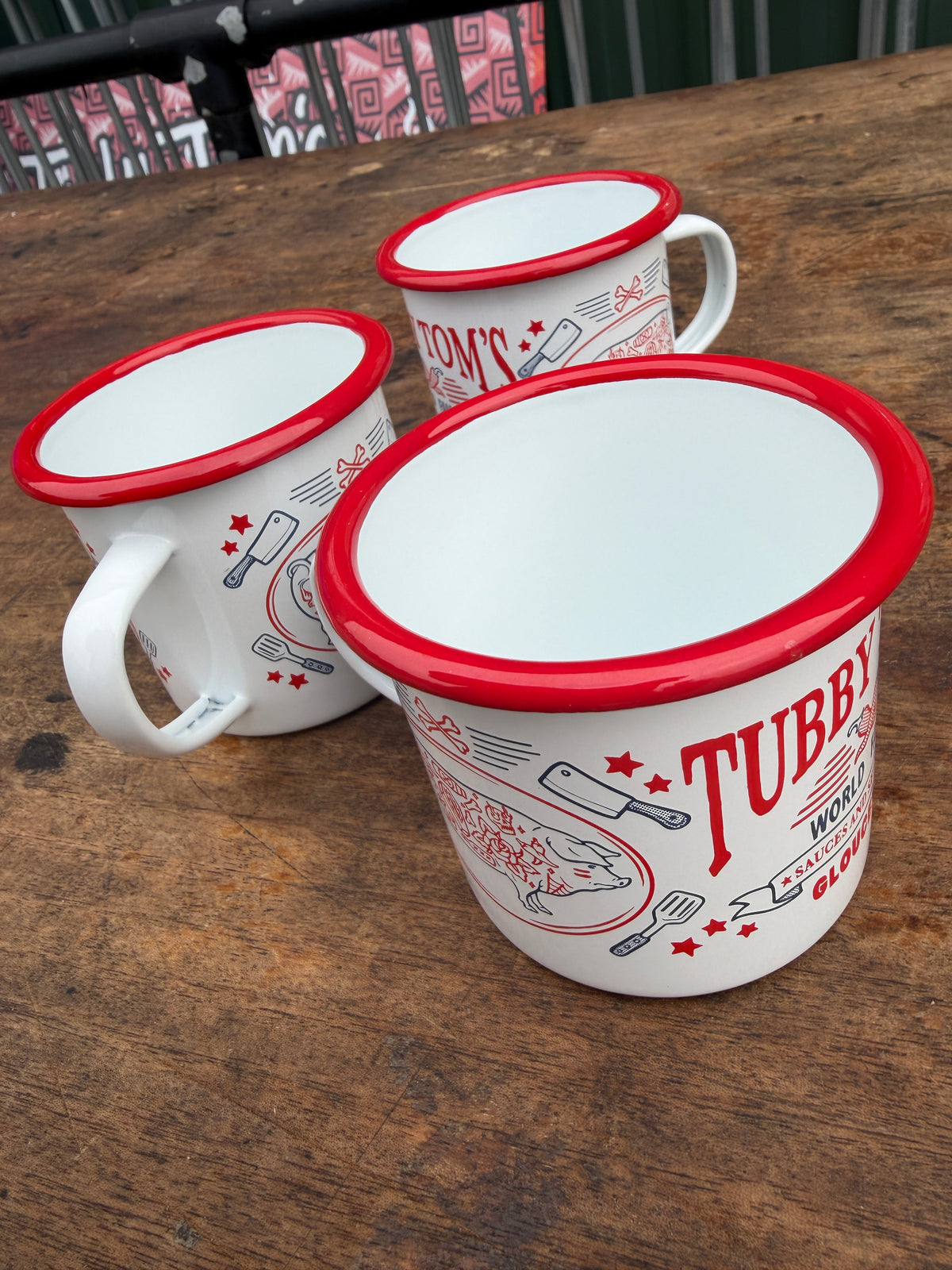 Piggy Wiggy Enamel Utility Mug