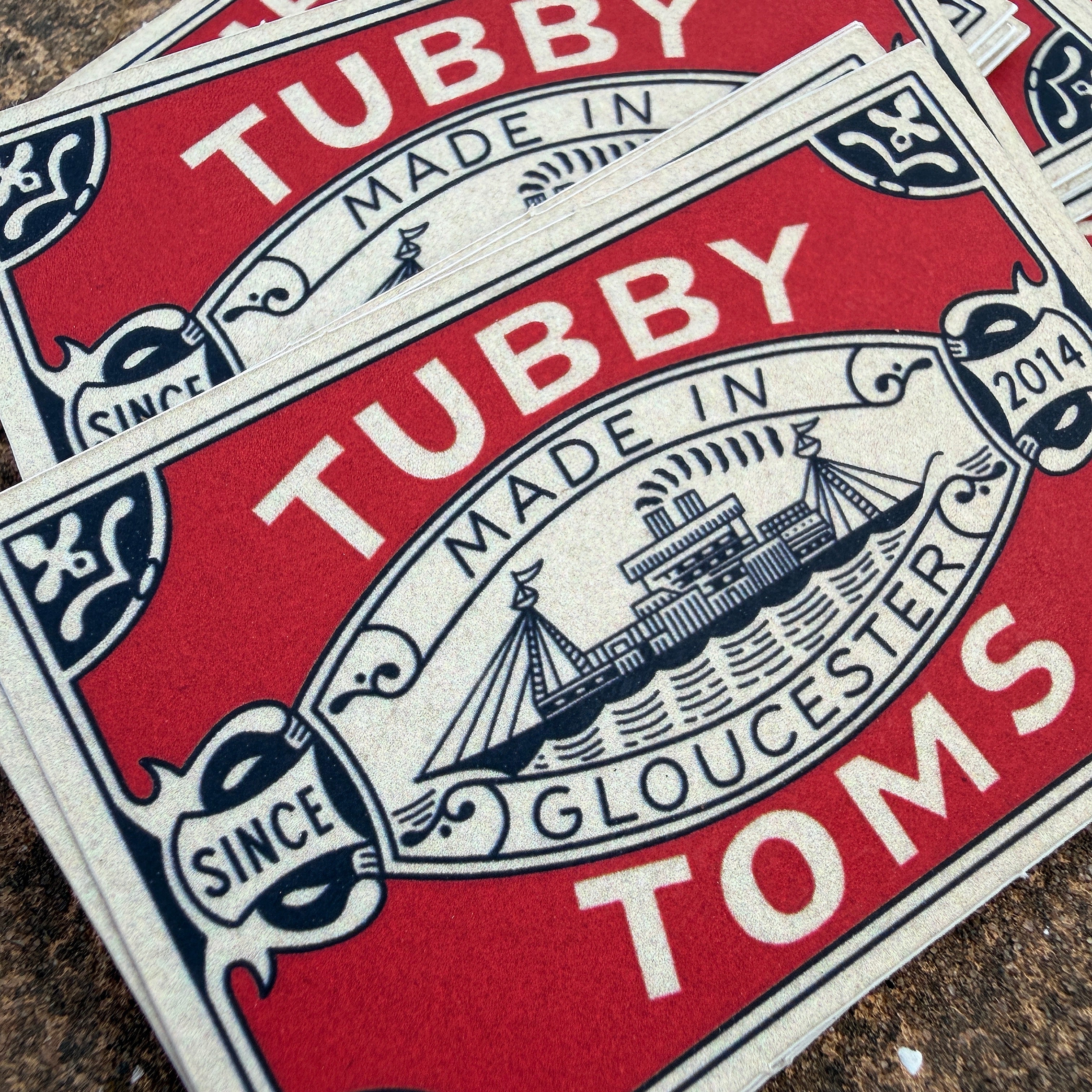 Tubby Tom's - Made in Gloucester Stickers