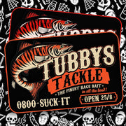 Tubby's Tackle Rage Bait Stickers 🐟