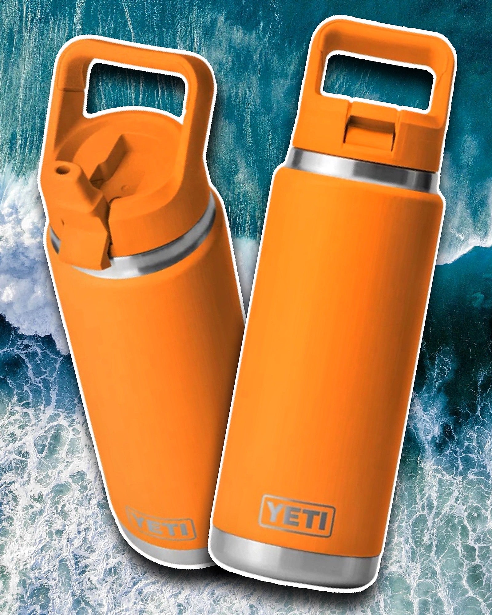 YETI KING CRAB ORANGE 26OZ STRAW BOTTLE 🦀