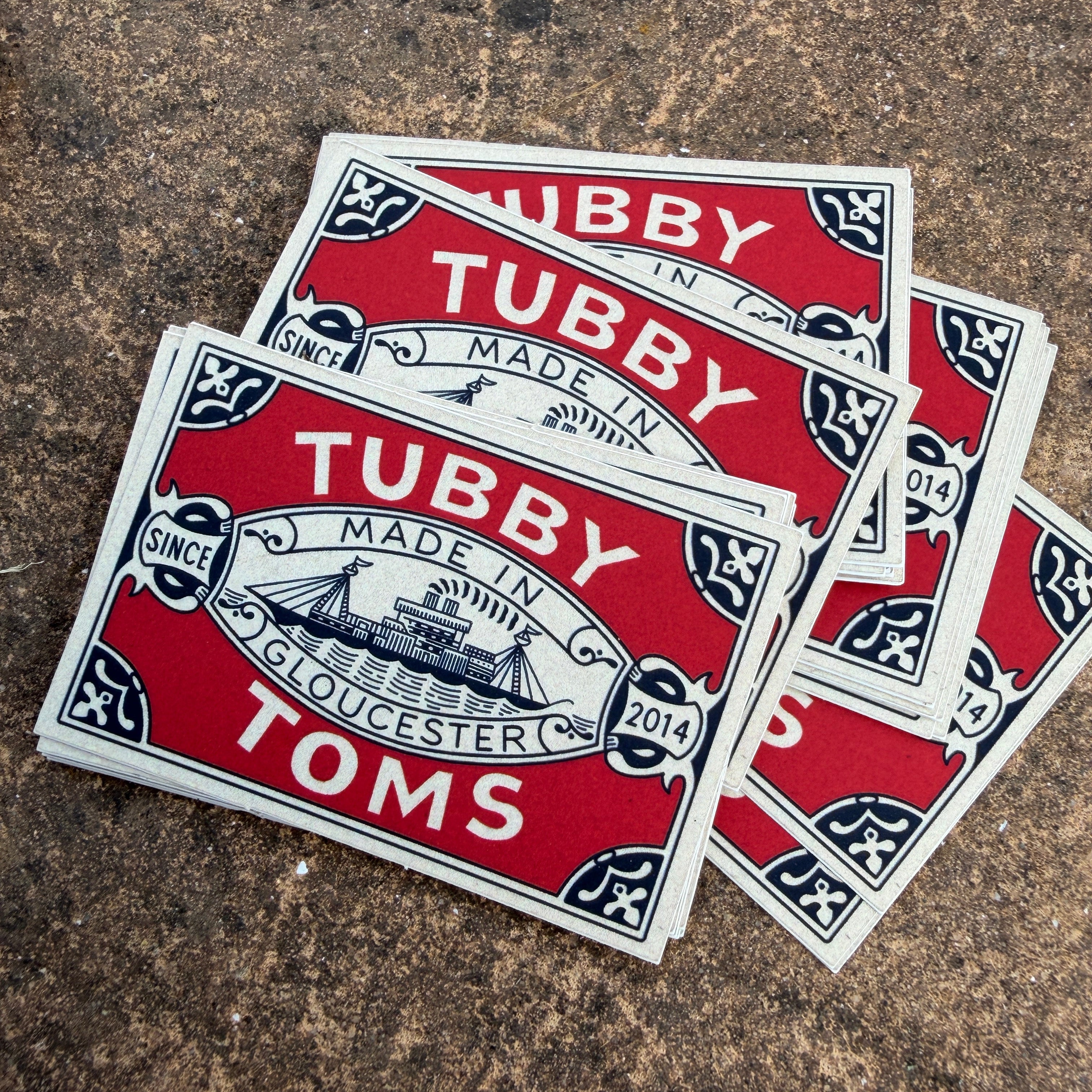 Tubby Tom's - Made in Gloucester Stickers