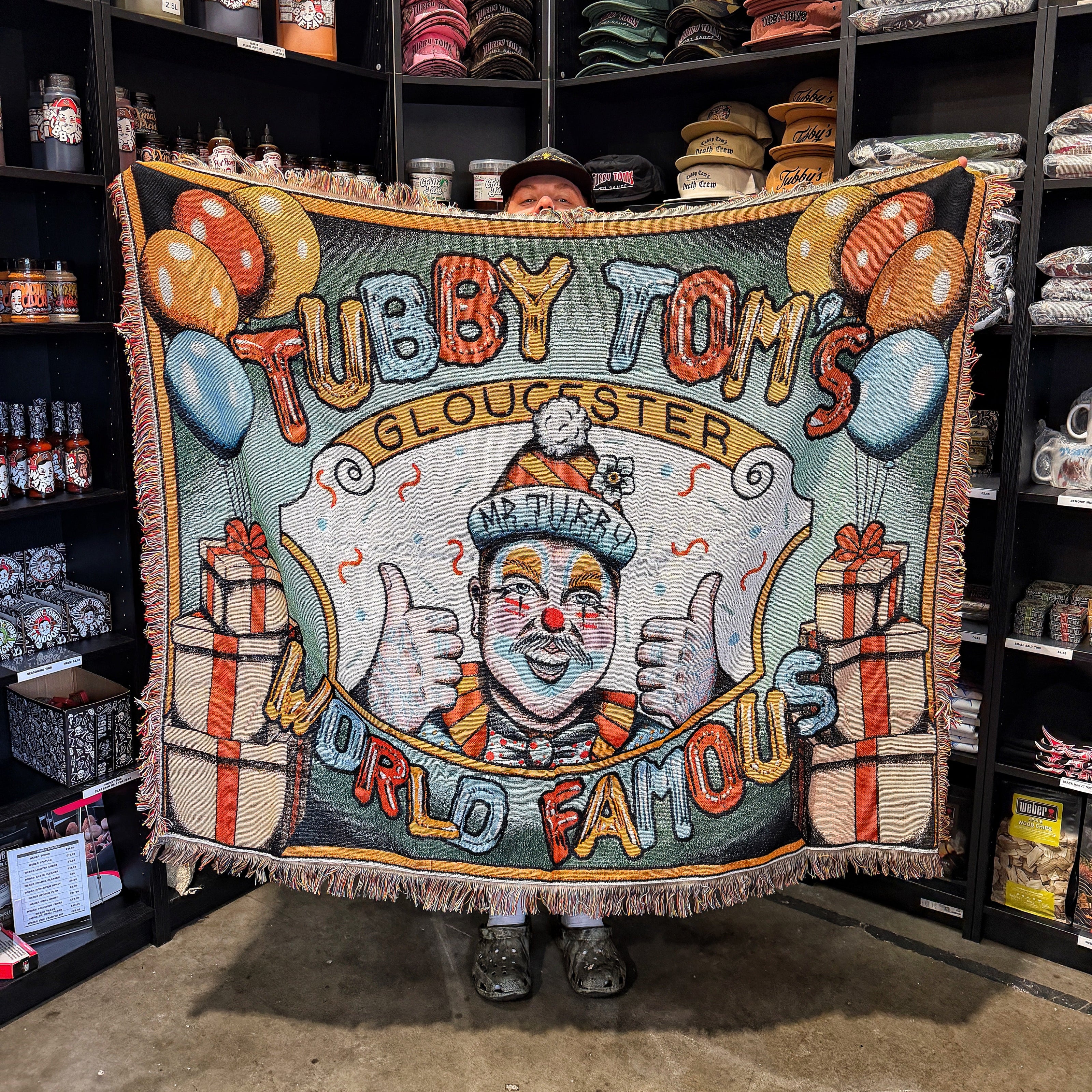 TUBBY THE CLOWN SNUGGLE BLANKET! 🤡🎉