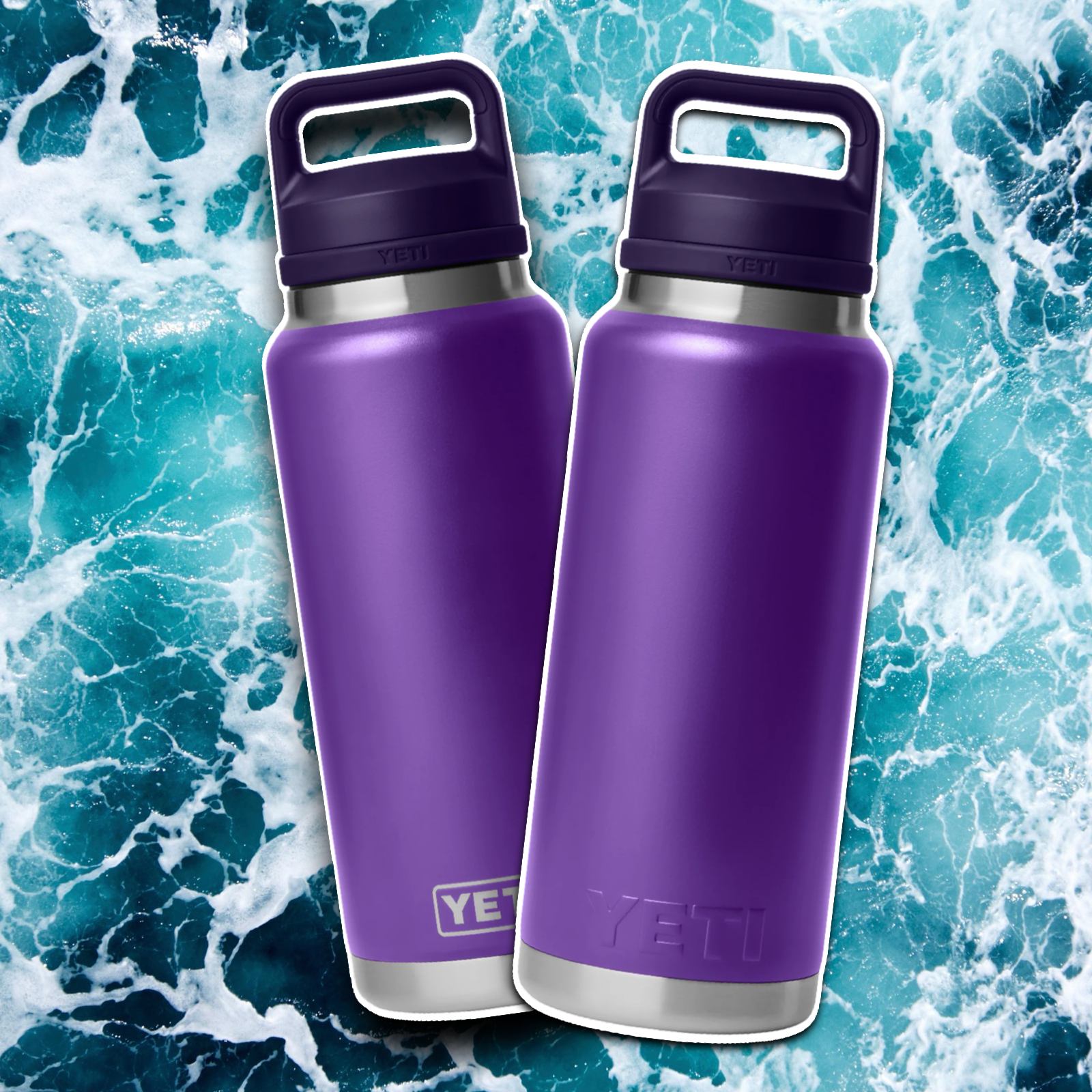 YETI PACE PURPLE RAMBLER BOTTLE 36OZ CHUG 🕷️