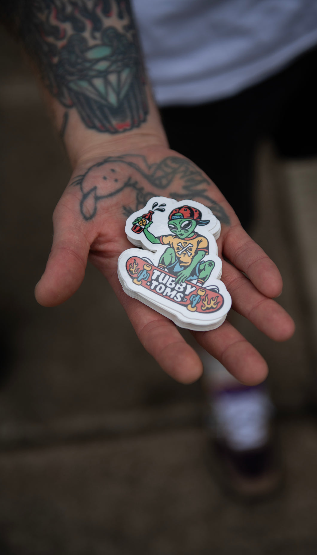 Tubby x Hudson 👽 Alien Sticker