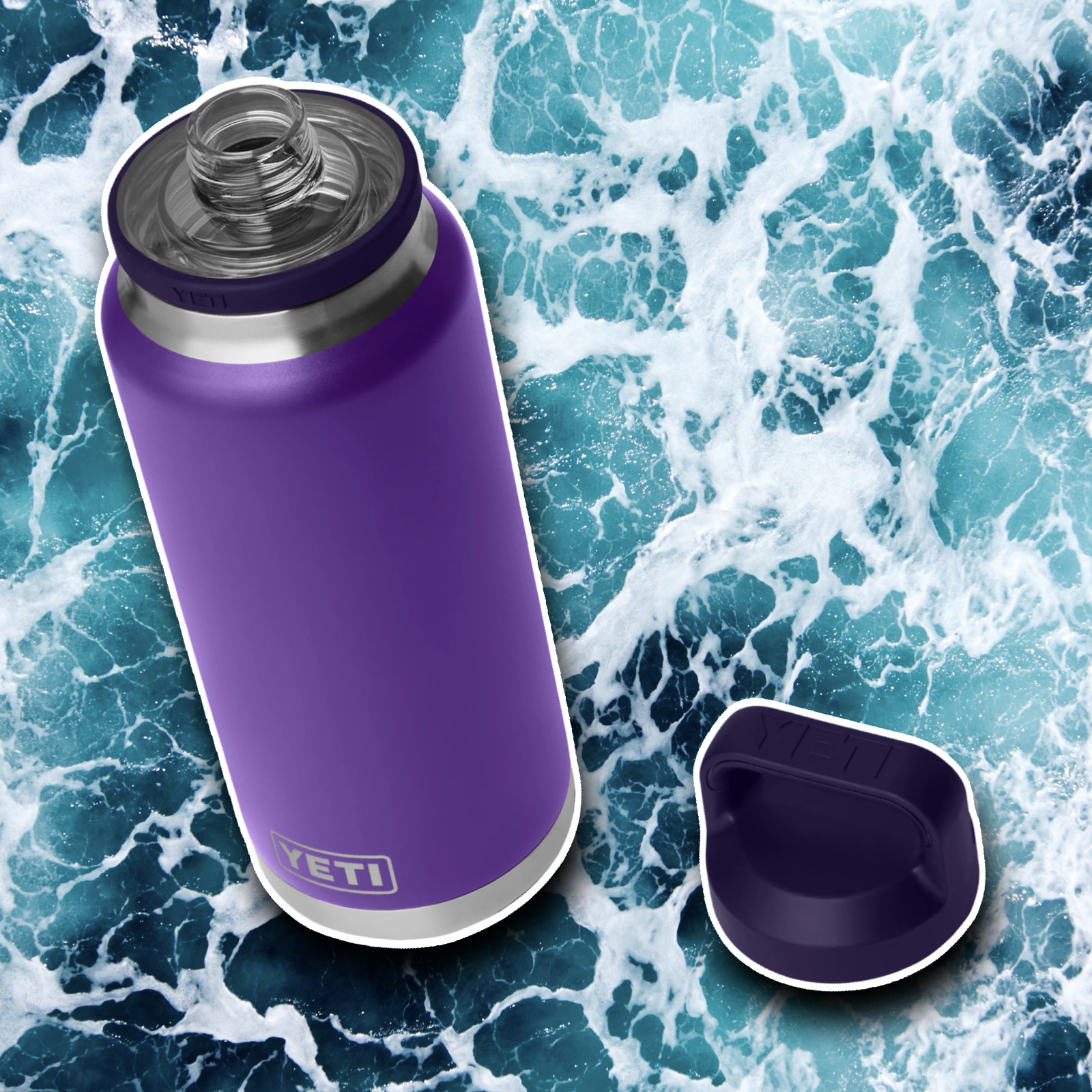 YETI PACE PURPLE RAMBLER BOTTLE 36OZ CHUG 🕷️
