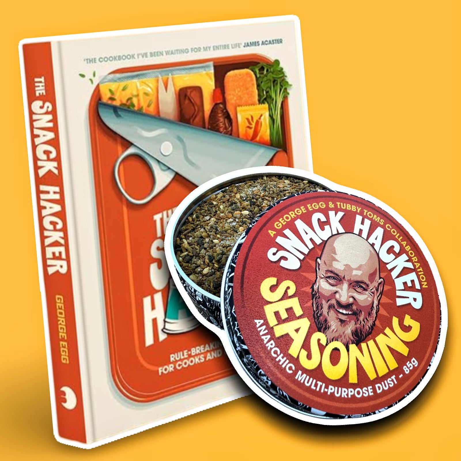 Snack Hacker - Exclusive Cookbook & Seasoning George Egg Bundle!