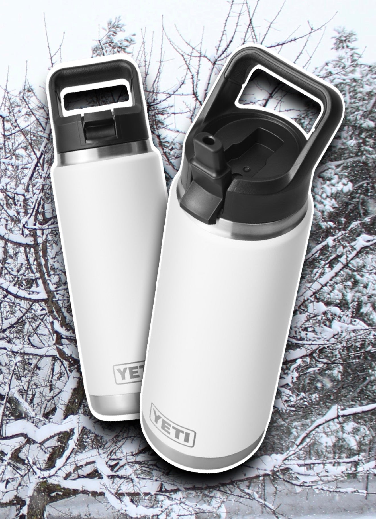 YETI WHITE RAMBLER STRAW BOTTLE 26OZ