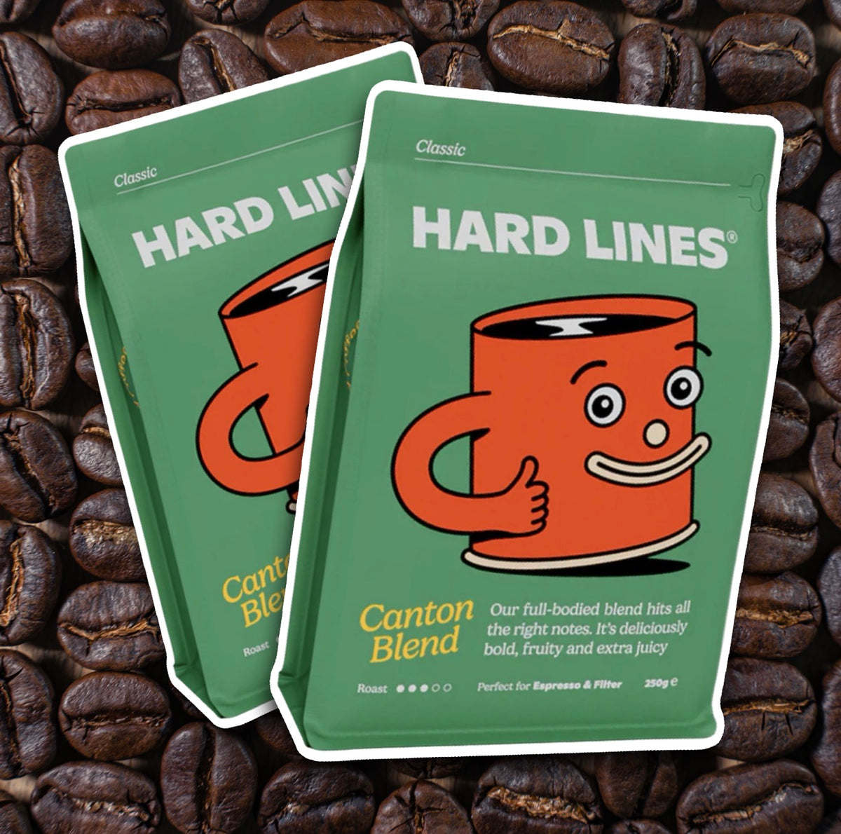 Bold, Fruity & Extra Juicy | Hard Lines Canton Blend Coffee 250g