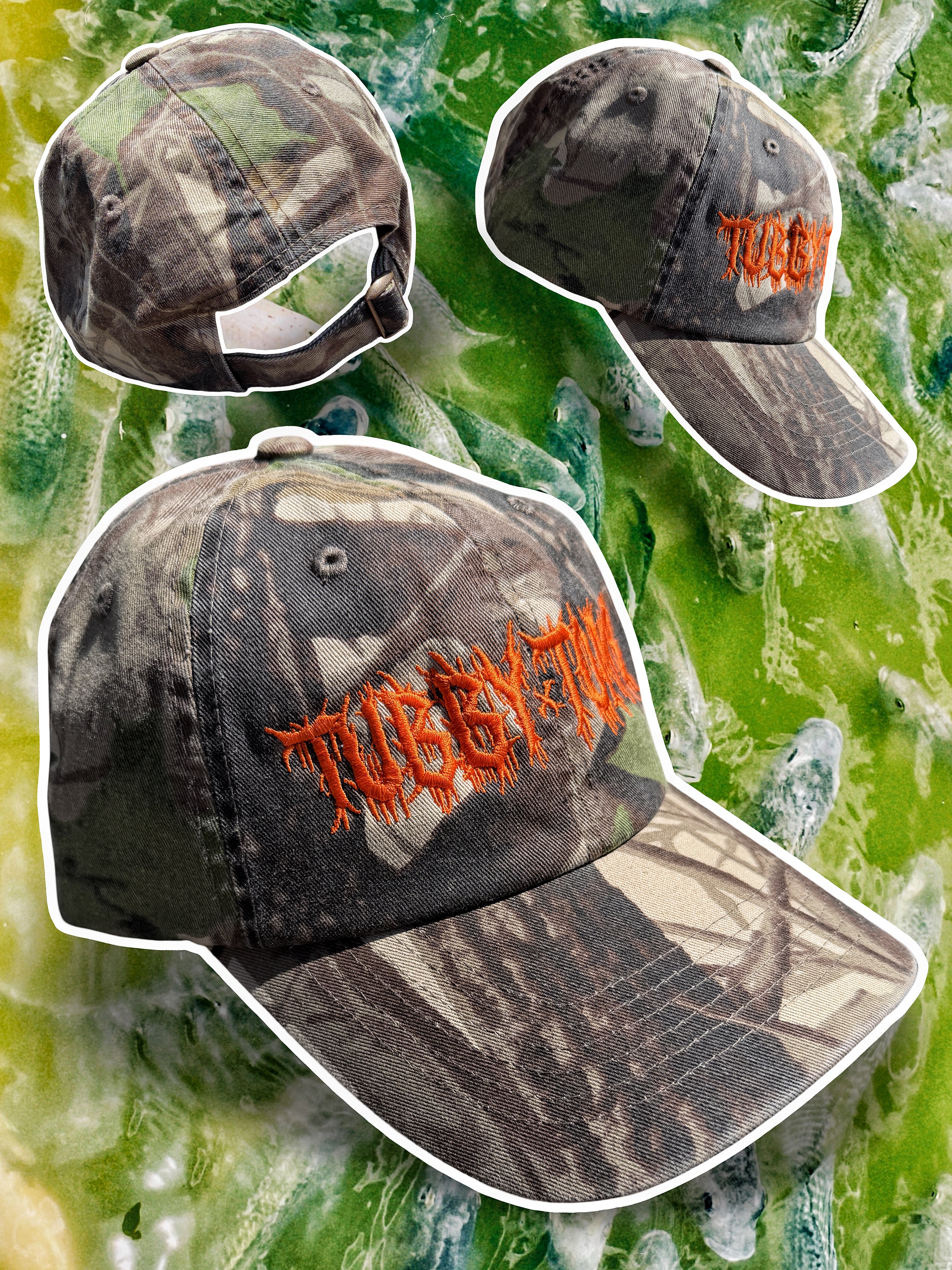 VINTAGE WOODLAND CAMO DAD CAPS 🦅