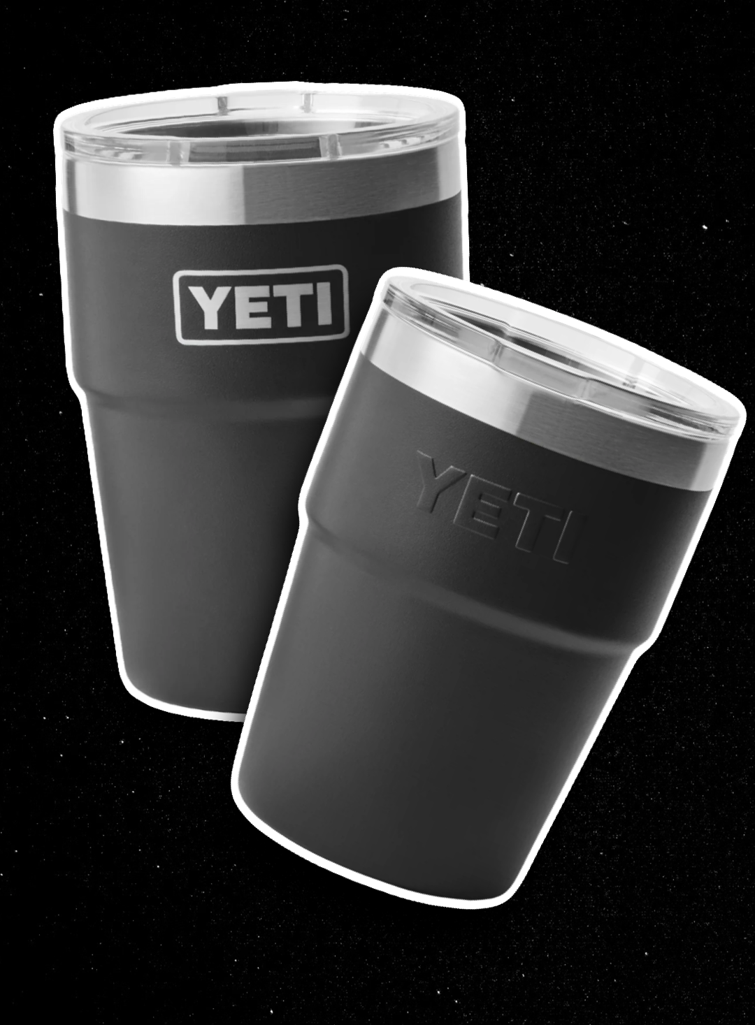 YETI BLACK 16OZ STACKABLE CUP