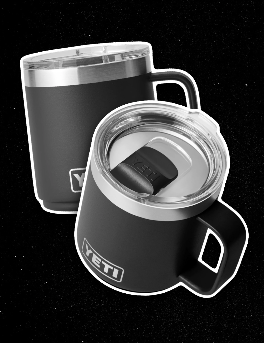 YETI BLACK 10OZ STACKABLE MUG