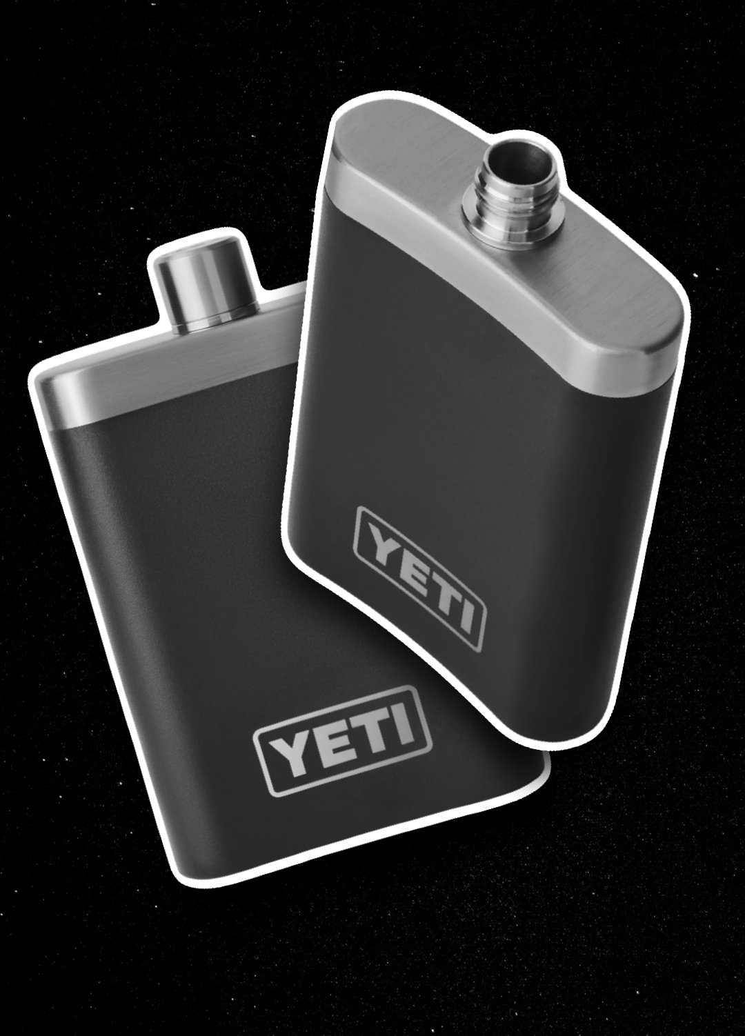 YETI BLACK FLASK 🥃