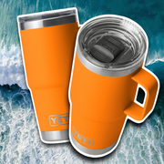 YETI KING CRAB ORANGE RAMBLER 20OZ TRAVEL MUG 🦀