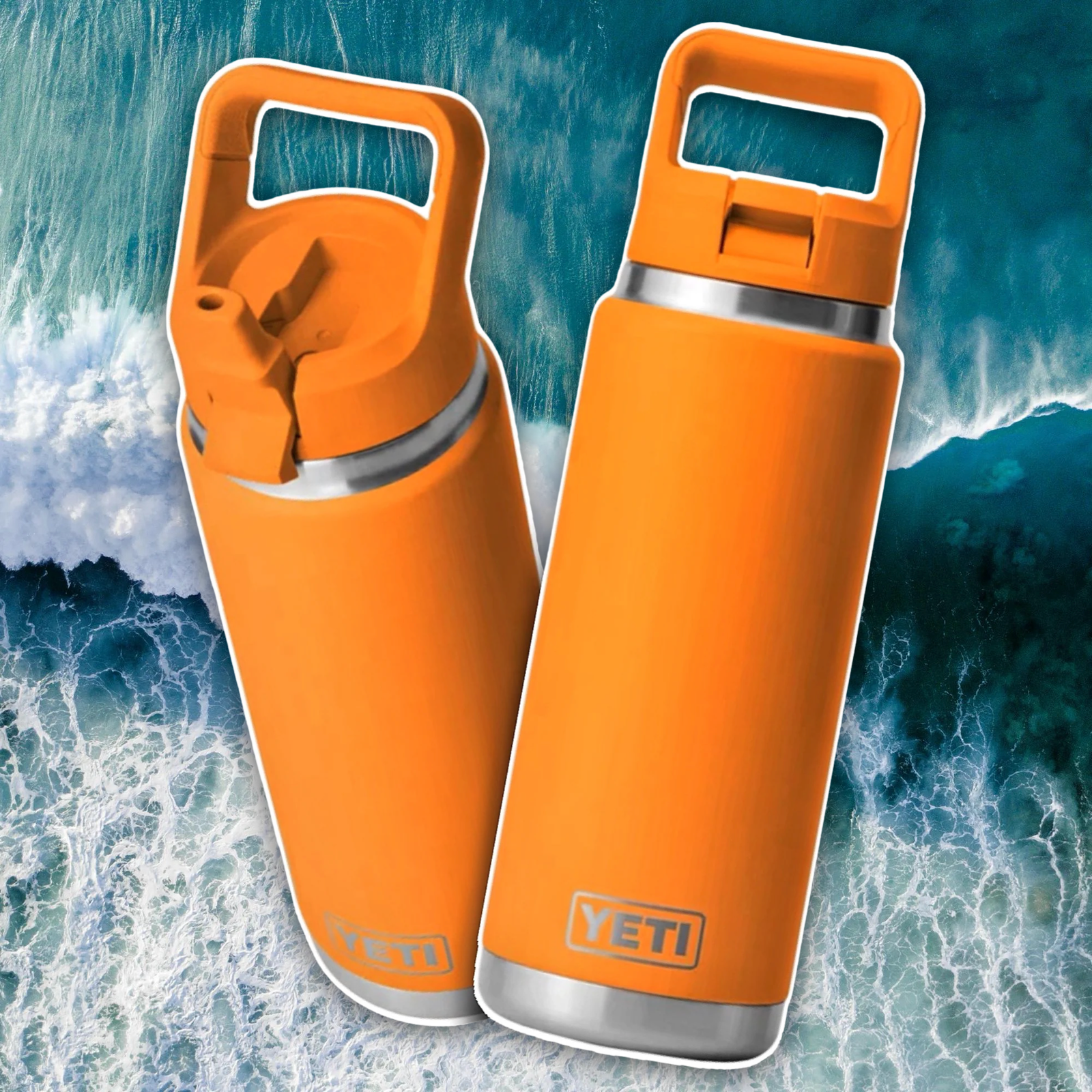 YETI KING CRAB ORANGE 26OZ STRAW BOTTLE 🦀