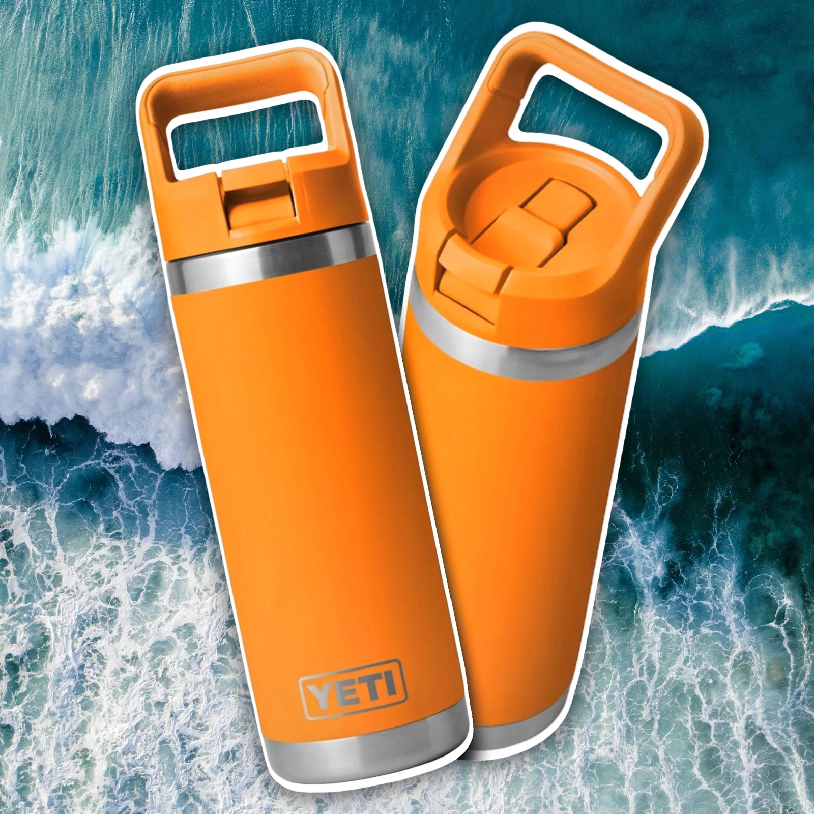 YETI KING CRAB ORANGE 18OZ STRAW BOTTLE 🦀