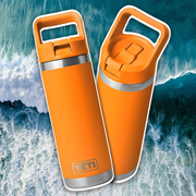 YETI KING CRAB ORANGE 18OZ STRAW BOTTLE 🦀