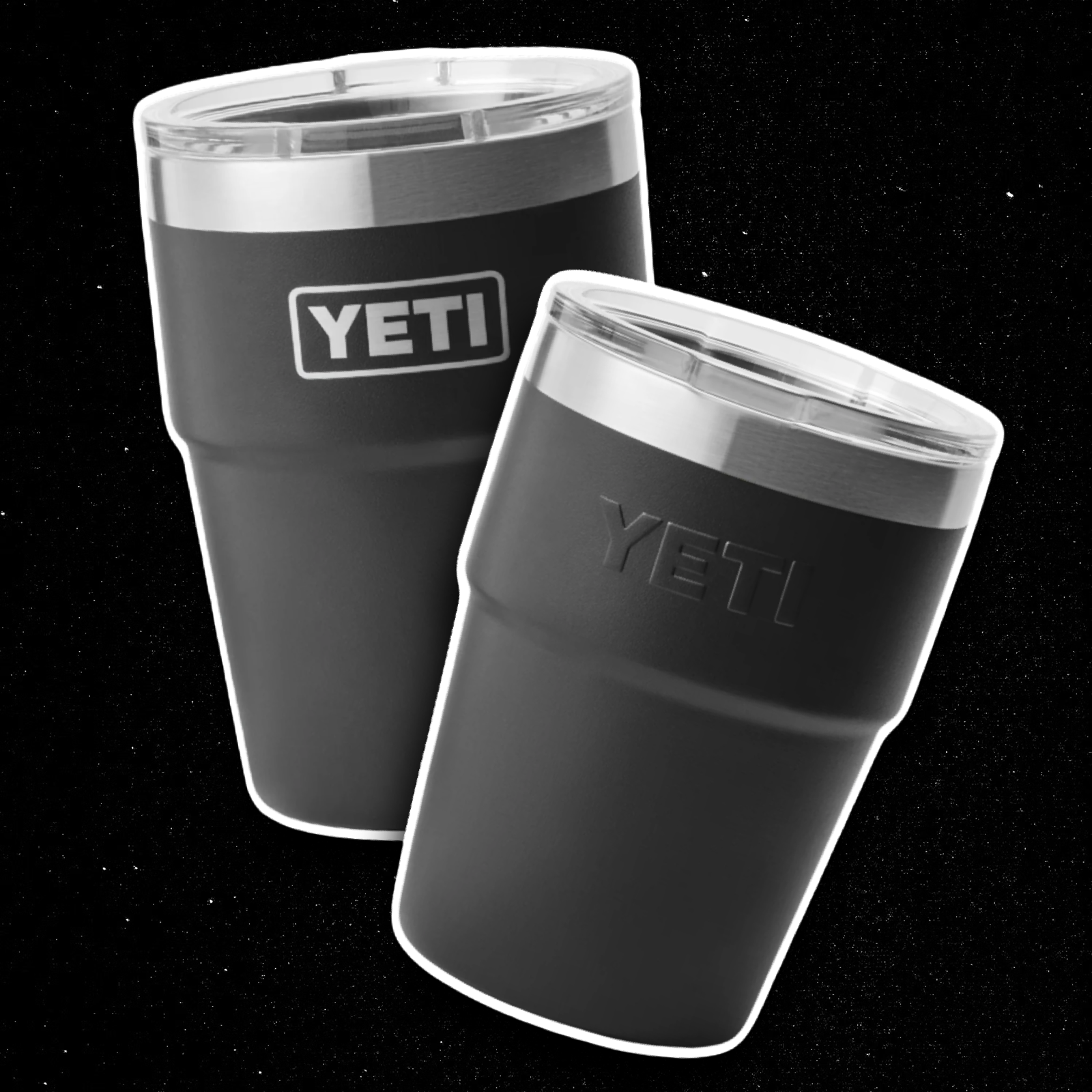 YETI BLACK 16OZ STACKABLE CUP