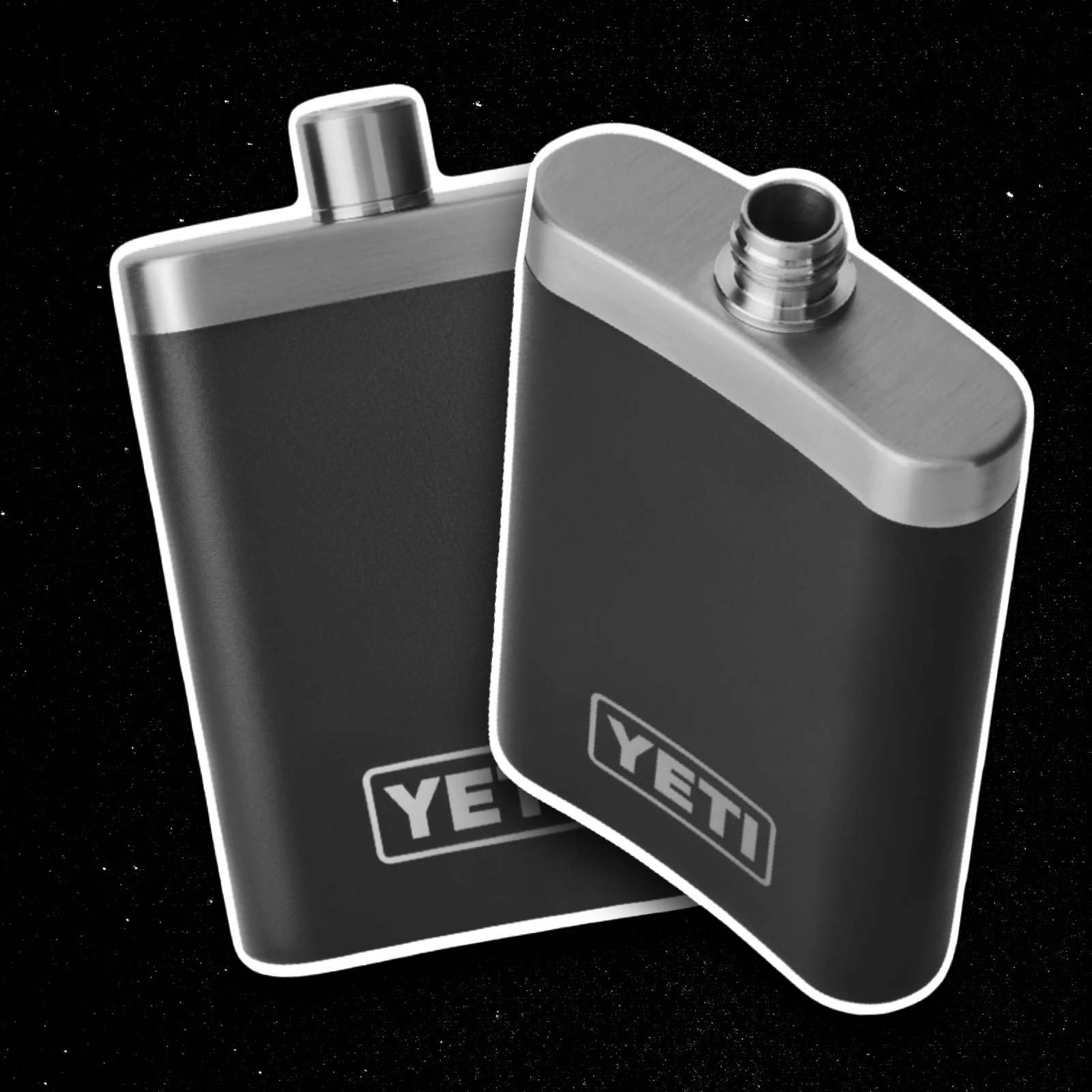 YETI BLACK FLASK 🥃