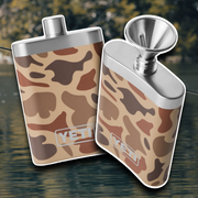 YETI WETLANDS CAMO RAMBLER HIP FLASK 🌲