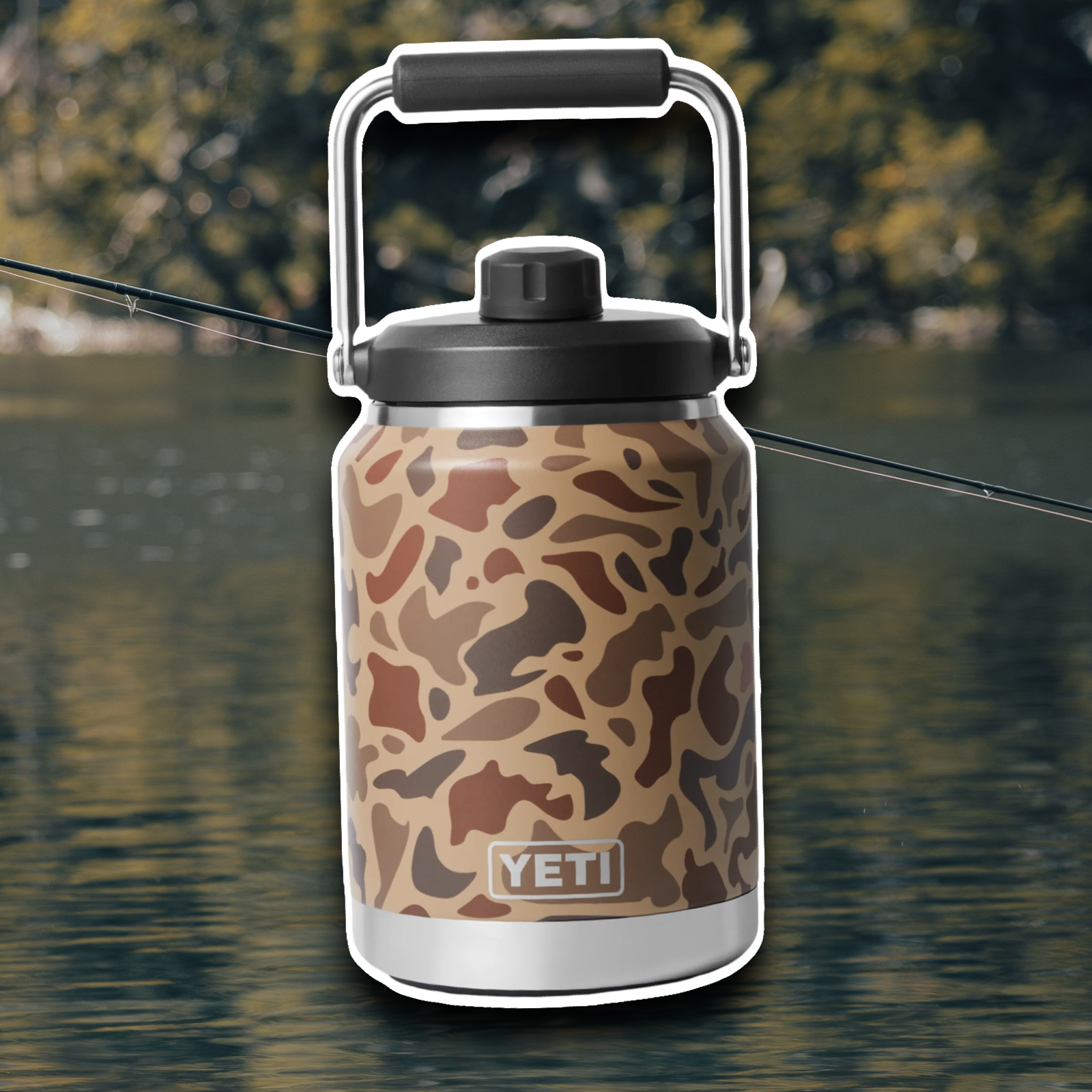 YETI WETLANDS CAMO RAMBLER 0.5G JUG 🌲