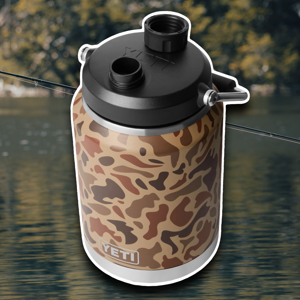 YETI WETLANDS CAMO RAMBLER 0.5G JUG 🌲
