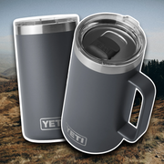 YETI CHARCOAL RAMBLER MUG 24OZ 🍂
