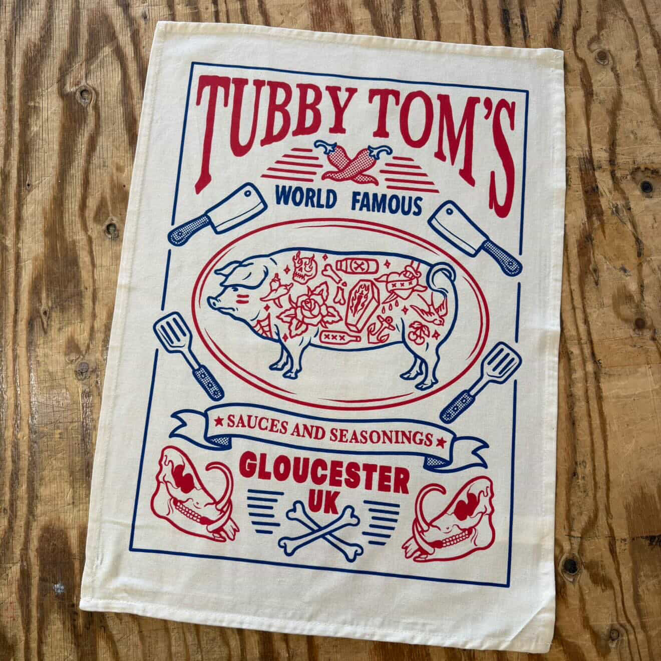Tubby Tom's Traditional Tea Towel
