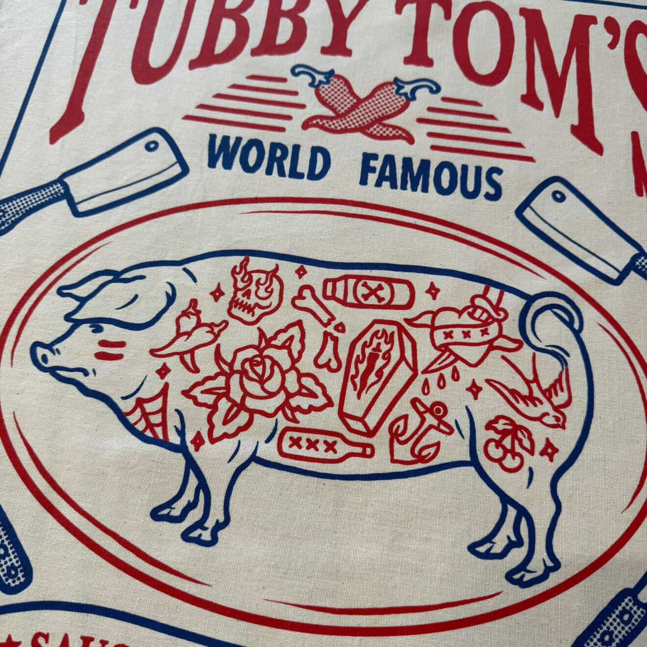 Tubby Tom's Traditional Tea Towel