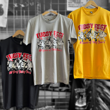 Load image into Gallery viewer, Black Tubby Fest Shirts - Festival Merch
