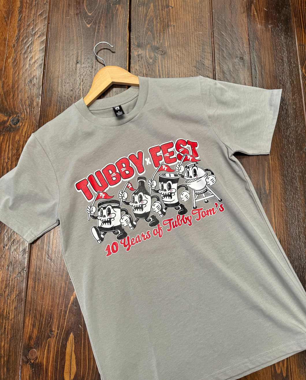 Grey Tubby Fest Shirts - Festival Merch