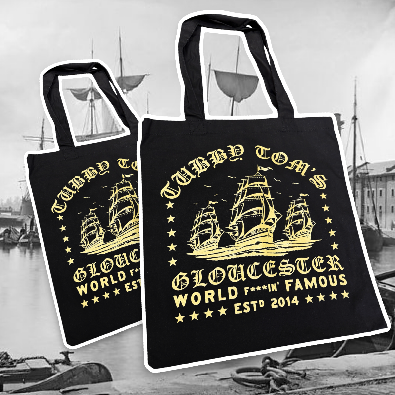 Tubby Totes - Gloucester Tall Ships Tote Bag