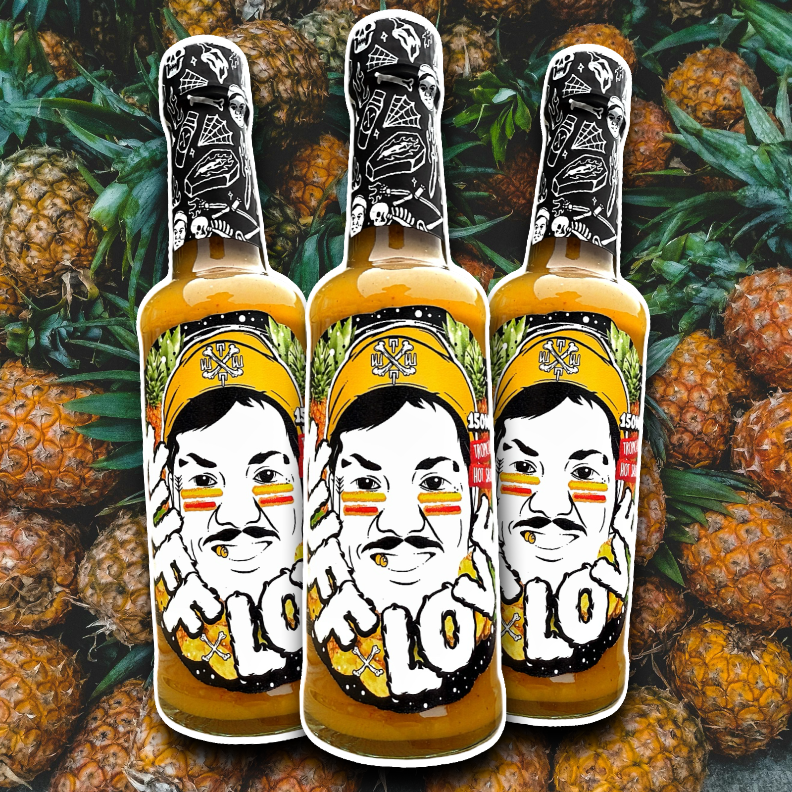 Nuff Love - Tropical Hot Pepper x Pineapple Jerk Glaze and Hot Sauce