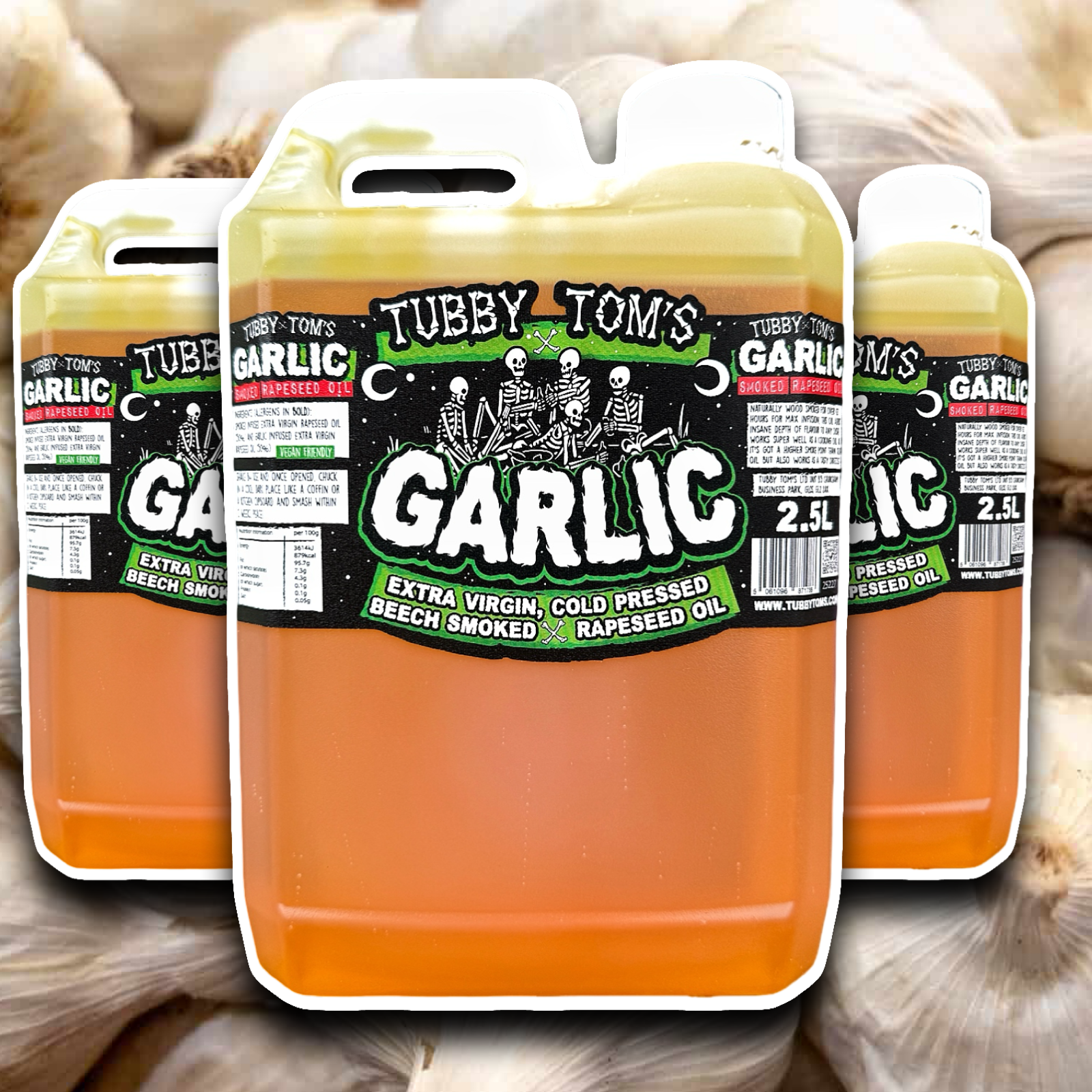 Garlic Infused Smoked Rapeseed Oil - Kitchen Essentials