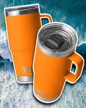 Load image into Gallery viewer, YETI KING CRAB ORANGE RAMBLER 20OZ TRAVEL MUG 🦀
