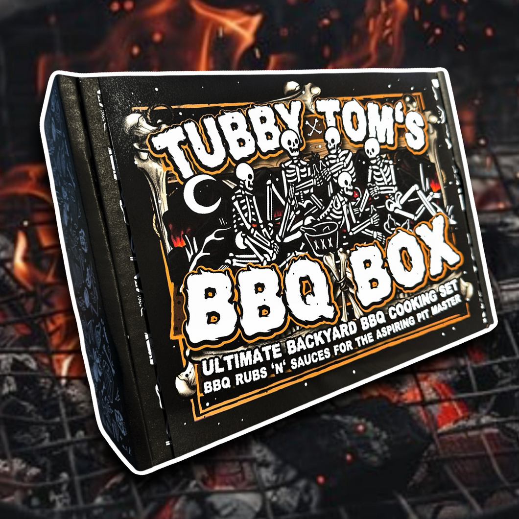 Tubby Tom's - BBQ BOX - Ultimate Backyard Cooking Set - Sauces x Seasonings For The Aspiring Grillmaster